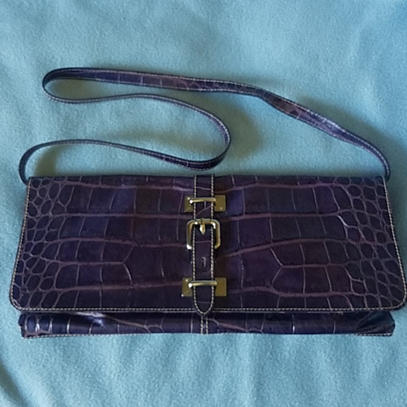 Purple Leather Purse - Picture 1 of 6